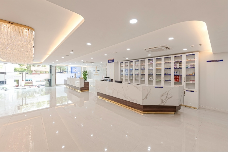 Không gian làm đẹp chuẩn 5 sao, sang trọng, tiện nghi tại BVTM Ngọc Dung tạo cảm giác thoải mái cho khách hàng.