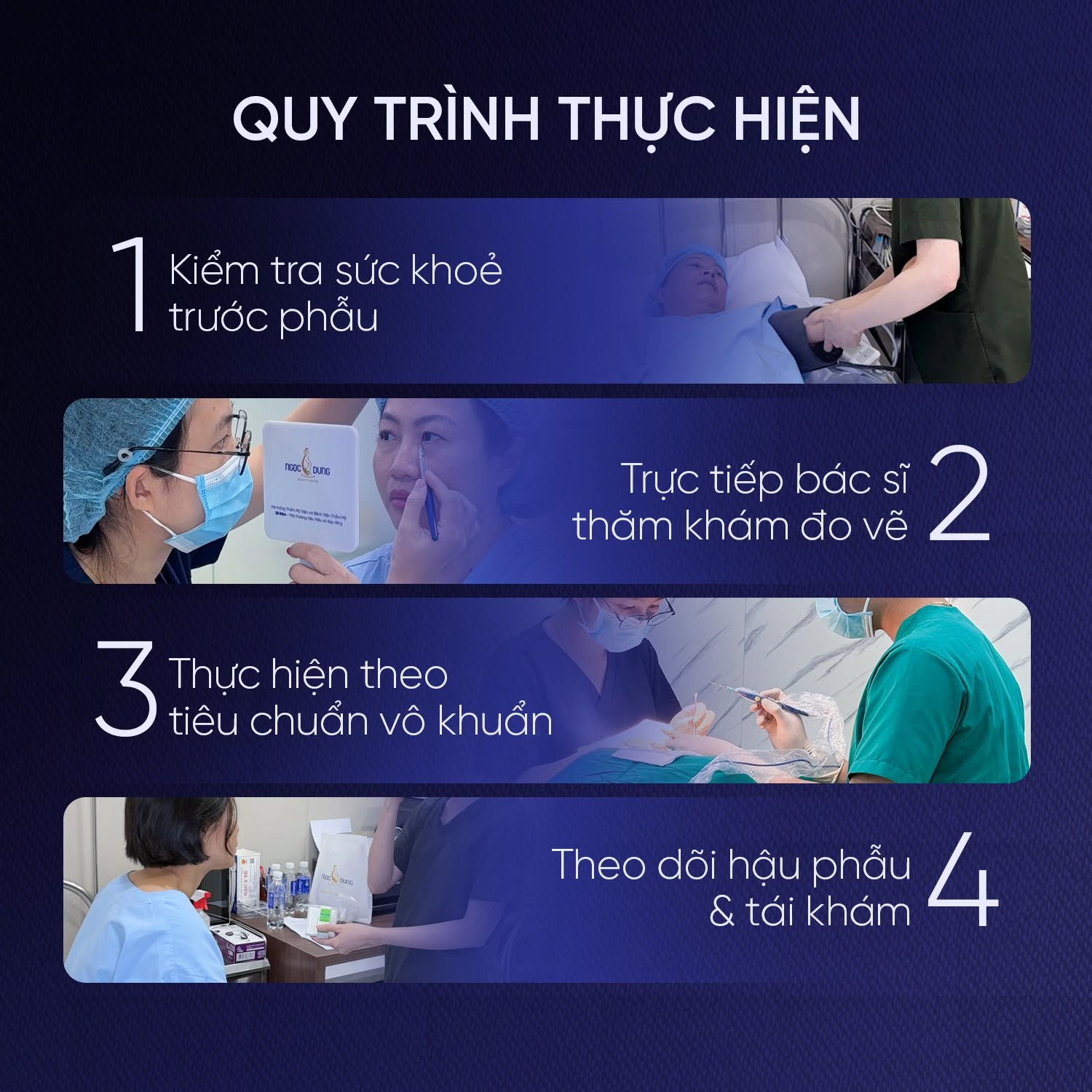 Phẫu thuật thẩm mỹ vá lỗ tai an toàn và không sẹo 11 Quy trình phẫu thuật thẩm mỹ chuẩn y khoa tại Bệnh viện Thẩm mỹ Ngọc Dung