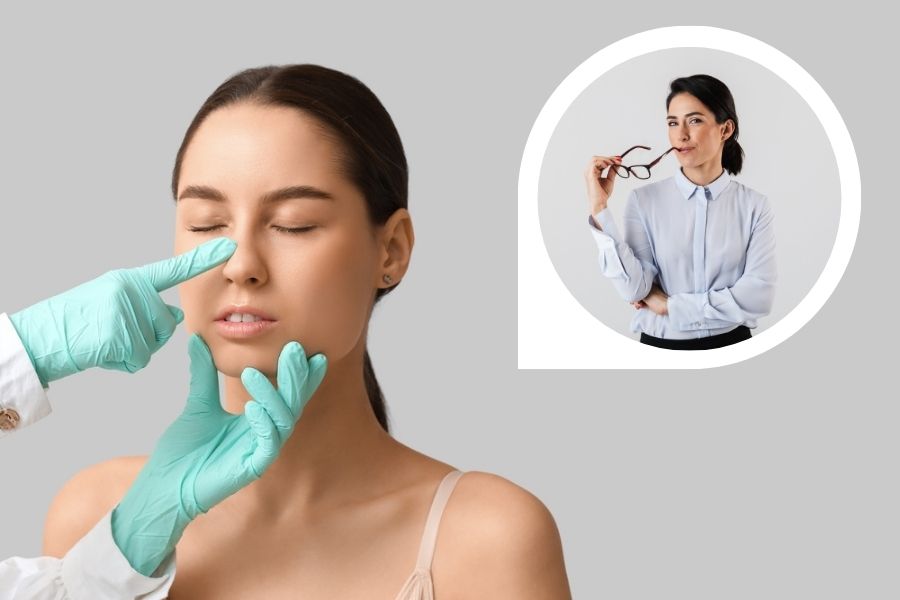 Sau khi nâng mũi có đeo kính được không? Câu trả lời là KHÔNG