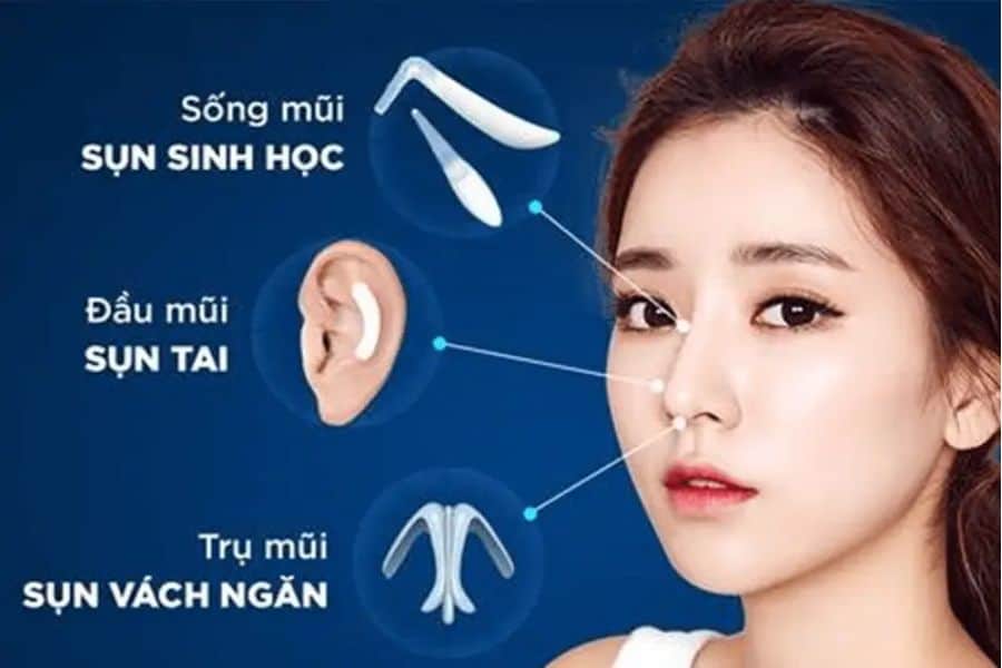 Nâng mũi cấu trúc được bao lâu? Các yếu tố ảnh hưởng 10 Có nhiều chất liệu nâng mũi khác nhau
