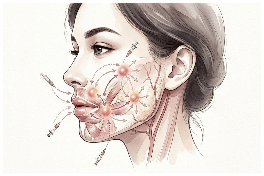 Tiêm filler bị vón cục: Nguyên nhân, dấu hiệu và cách khắc phục 12 Tiêm sai kỹ thuật, sai vị trí – lý do hàng đầu gây vón cục sau khi tiêm filler