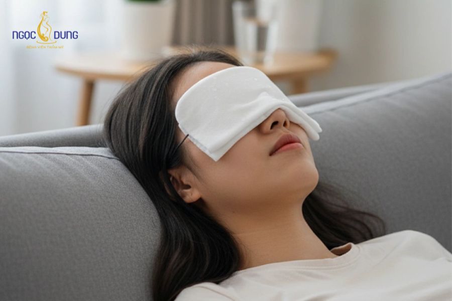 Phẫu thuật cắt mỡ mí mắt trên là gì? Cách chăm sóc sau thực hiện 8 Chườm lạnh giảm sưng mắt sau khi thực hiện phẫu là cách hiệu quả