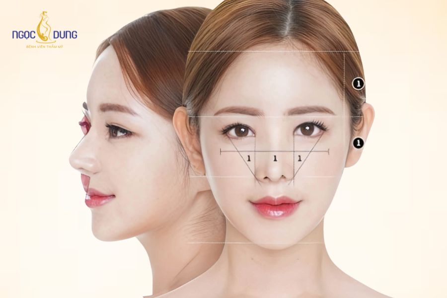 Phẫu thuật nâng mũi giúp kiến tạo dáng mũi thanh tú, hài hòa với đường nét gương mặt