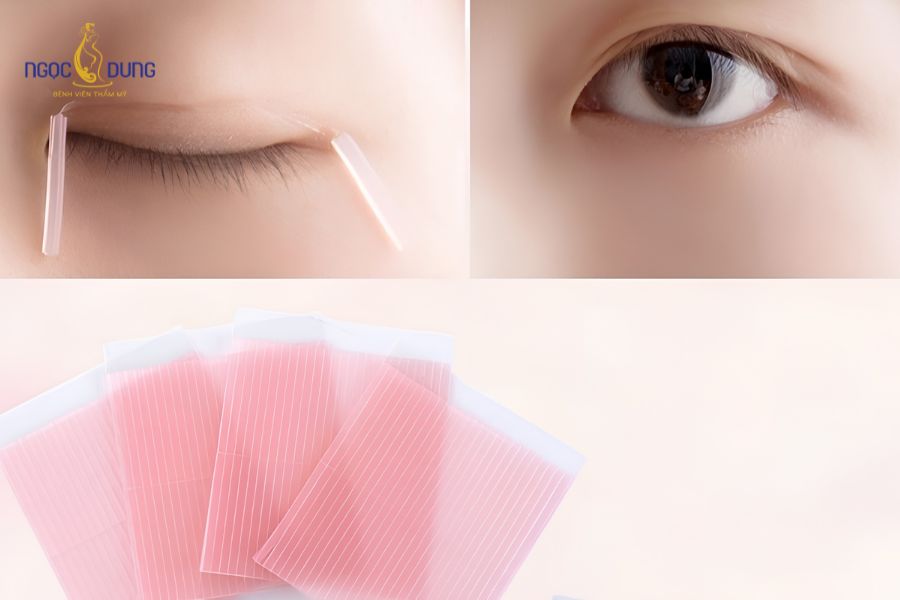 Cách nhấn mí tạo mắt 2 mí tại nhà không cần phẫu thuật 9 Dùng chỉ kích mí để có mắt 2 mí tại nhà