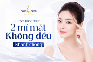 2 mí mắt không đều