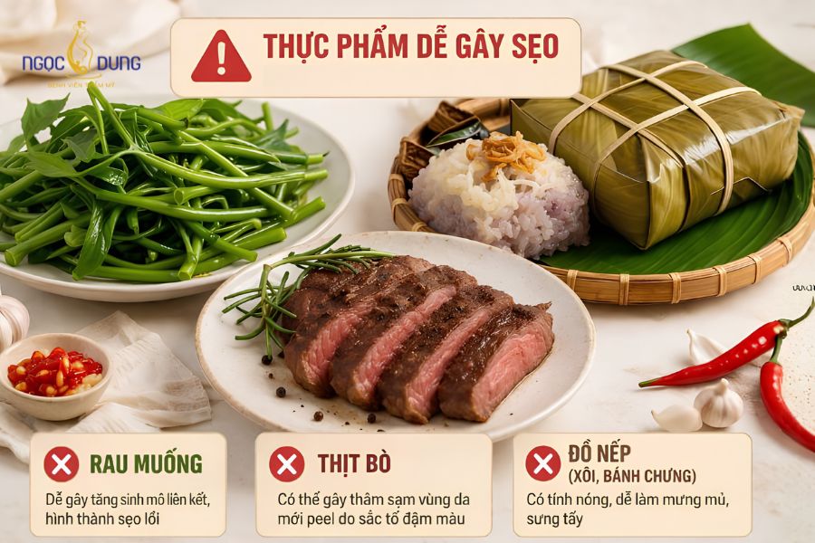 Cắt mí mắt bị thâm: Nguyên nhân và cách cải thiện sau khi cắt mí 12 Khách hàng nên chủ động kiêng các nhóm thực phẩm dễ gây sẹo và thâm sạm vết mổ trong tháng đầu