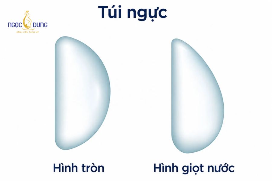 Nên nâng ngực túi tròn hay giọt nước? Lời khuyên chuyên gia 7 Sự khác nhau về tính đối xứng và dải thông số kỹ thuật giữa hai dáng túi ngực