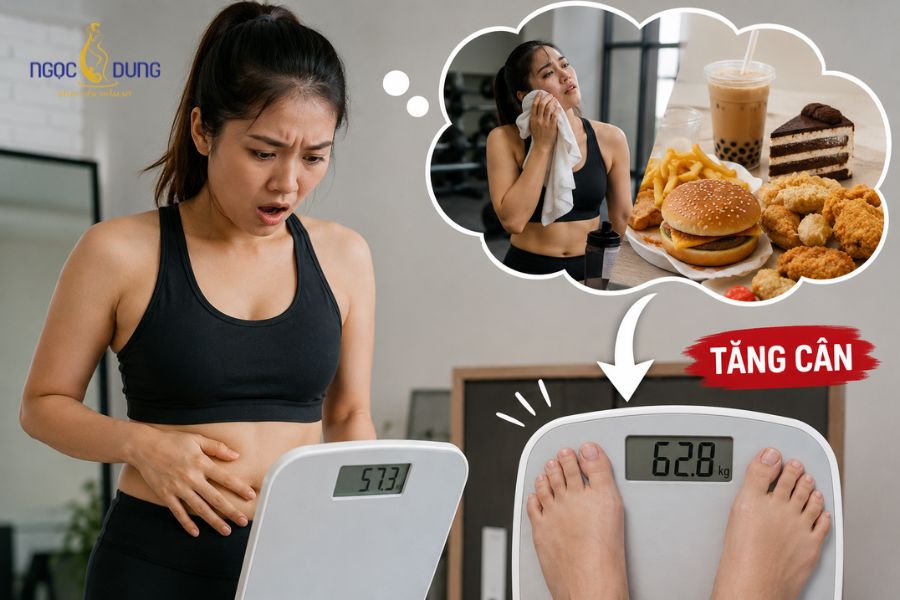 Hút mỡ có béo lại không? Cách duy trì vóc dáng dài lâu 7 Chế độ ăn thừa calo, nhiều dầu mỡ và chất béo bão hòa khiến các tế bào mỡ còn lại phình to